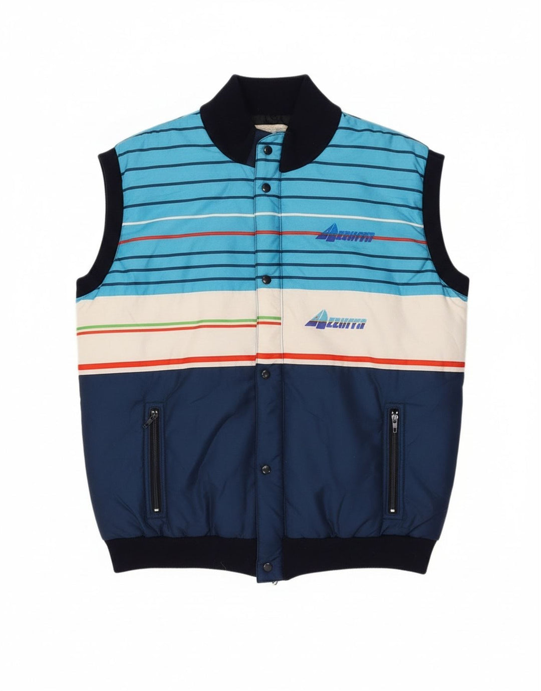 Męska wyściełana kamizelka Azzurra UK 40, duża, w kolorze granatowym