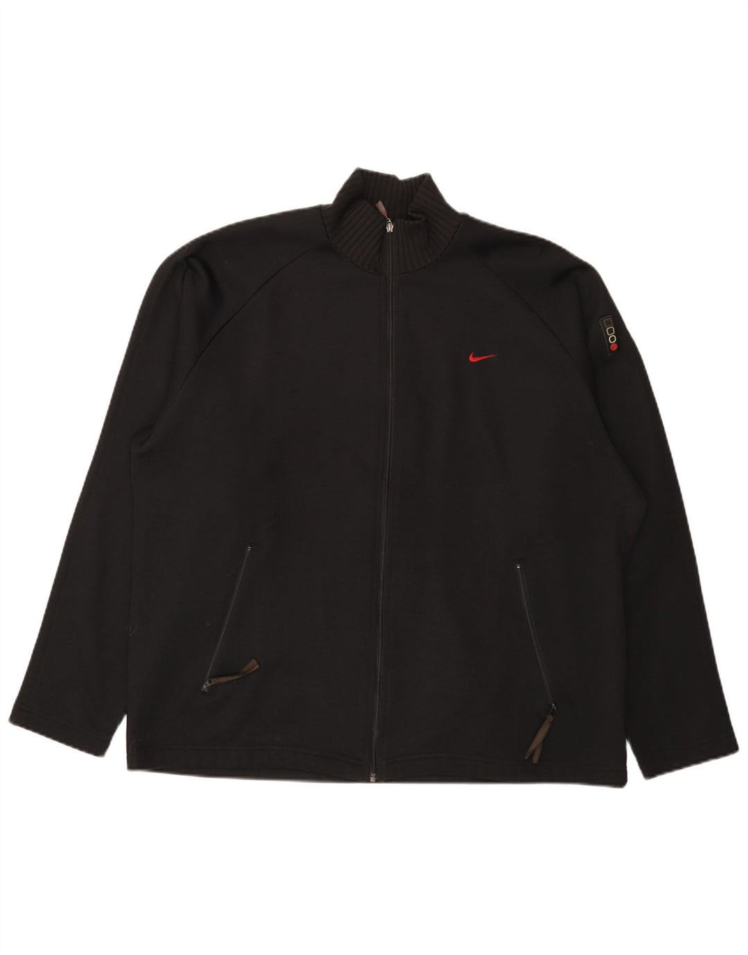 Męska kurtka dresowa Nike UK 42/44, duża, czarna, poliestrowa