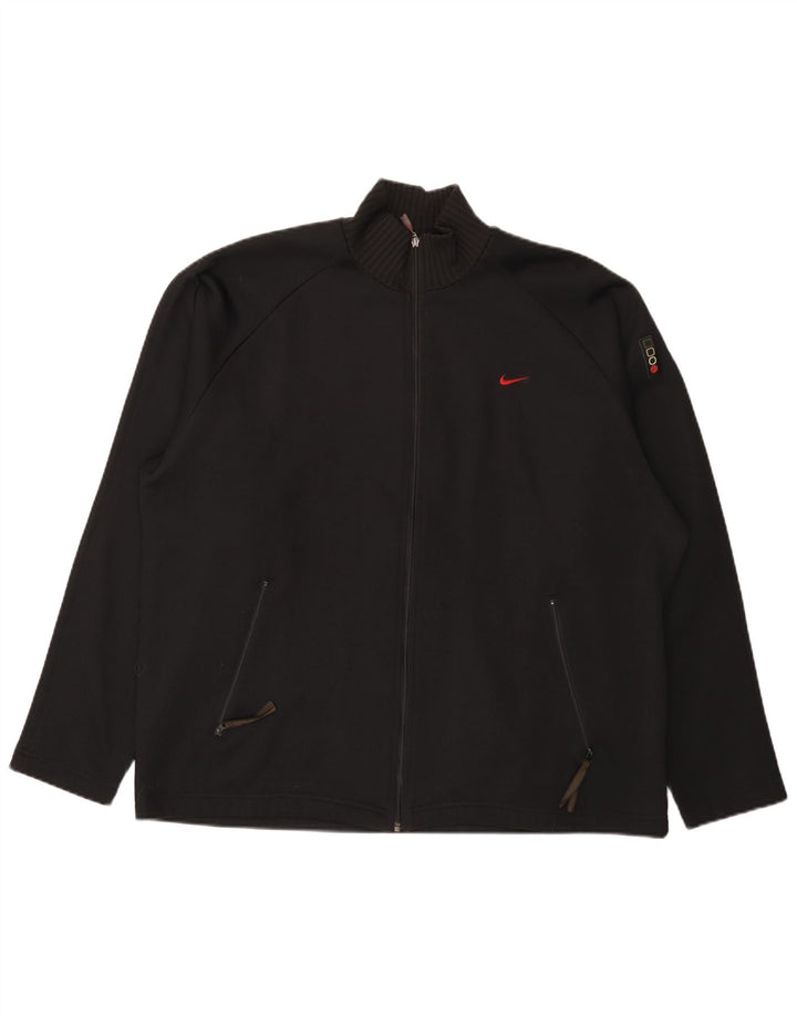 Męska kurtka dresowa Nike UK 42/44, duża, czarna, poliestrowa