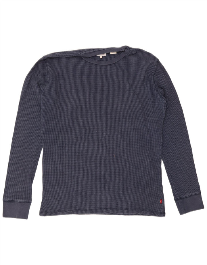 Męski top Levi's z długim rękawem, mały, granatowy
