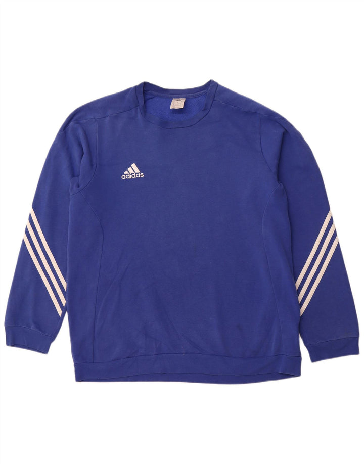 Męska bluza ADIDAS XL, niebieska, bawełniana