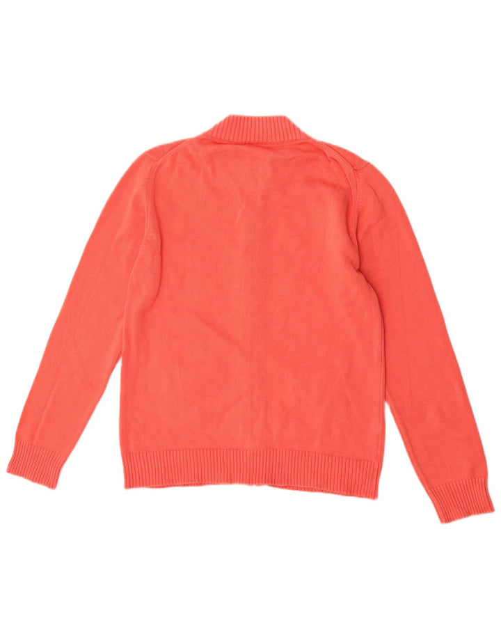 Lacoste Damski sweter rozpinany, rozmiar 40, średni pomarańczowy, bawełniany