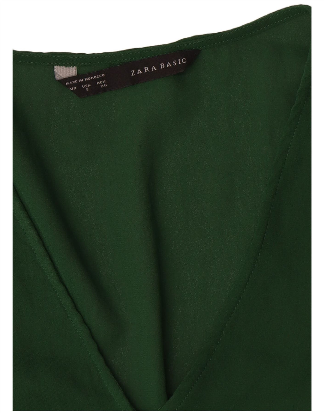 Damska bluzka z długim rękawem Zara UK 10 Small Green