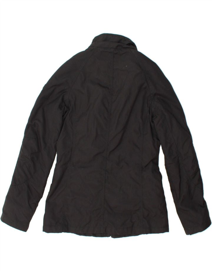 WOOLRICH Womens Windbreaker Jacket UK 10 Small Black Nylon Vintage Woolrich and Second-Hand Woolrich from Messina Hembry 
