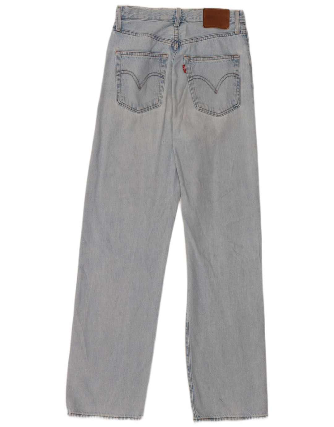 Damskie jeansy Levi's Ribcage Straight W25 L29 Niebieskie bawełniane