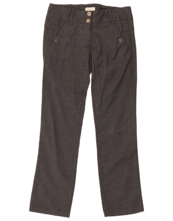 Spodnie damskie Pinko Regular UK 8 Small W30 L29 Szara wełna