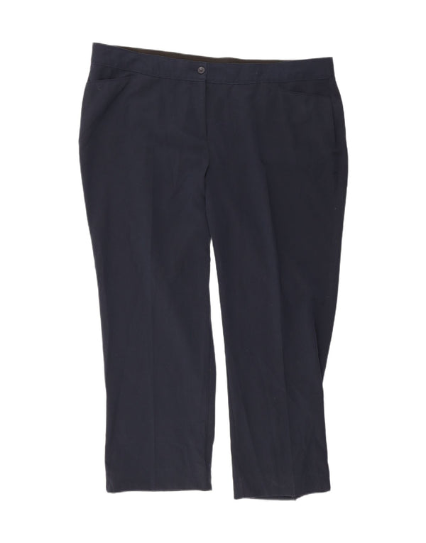Spodnie damskie Marks & Spencer UK 24 4XL W48 L32 Granatowe
