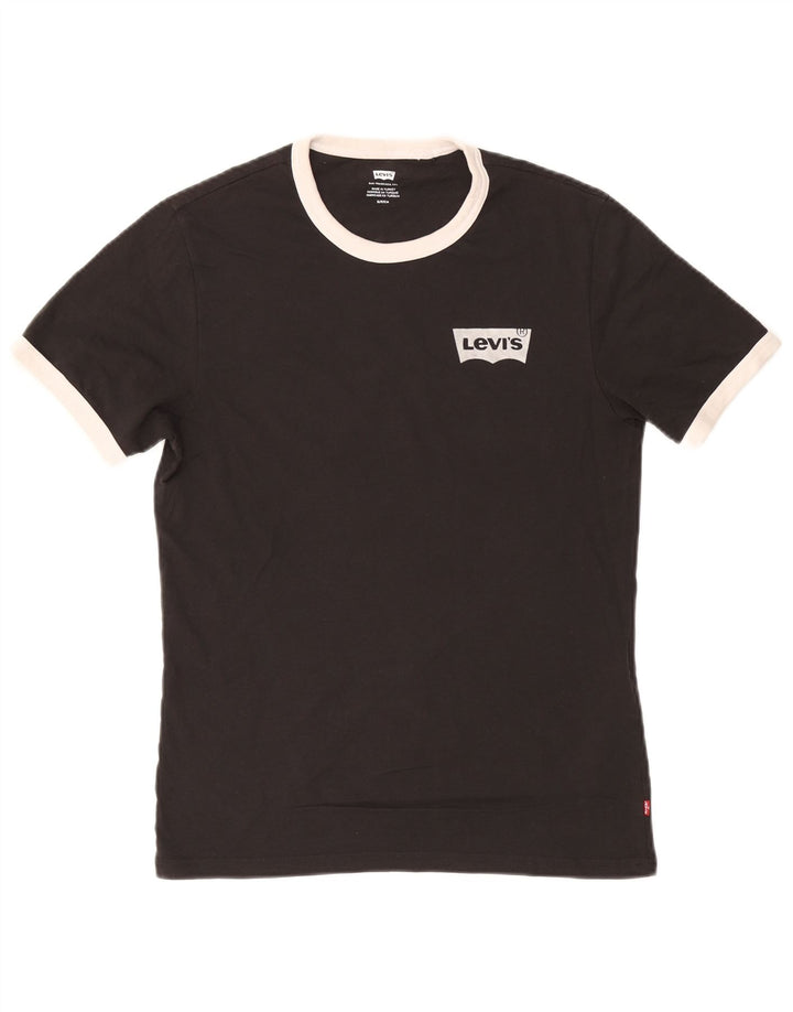 LEVI'S Mens T-Shirt Top Small Black Cotton