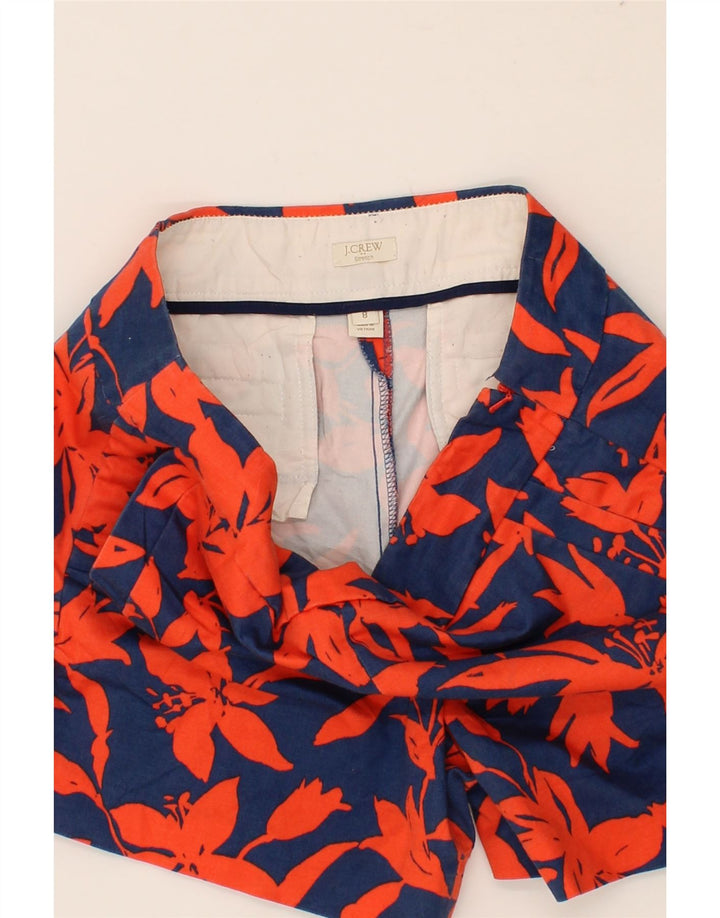 J. CREW Womens Chino Shorts US 8 Medium W30  Navy Blue Floral Vintage J. Crew and Second-Hand J. Crew from Messina Hembry 