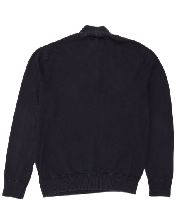 Jack Wills Męski sweter z zamkiem błyskawicznym XL, granatowy, bawełniany