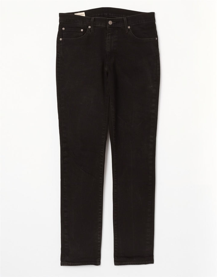 Męskie jeansy Levi's 511 Slim W32 L34 Czarna bawełna