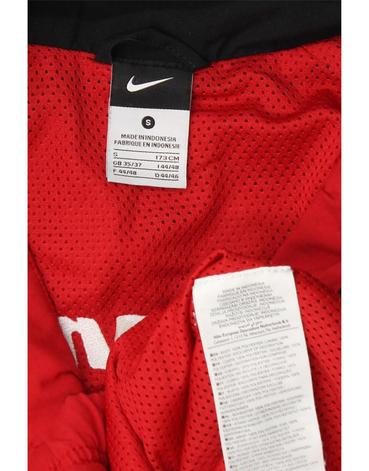 Męska kurtka dresowa Nike Graphic, mała, czerwona, poliestrowa z blokami kolorów