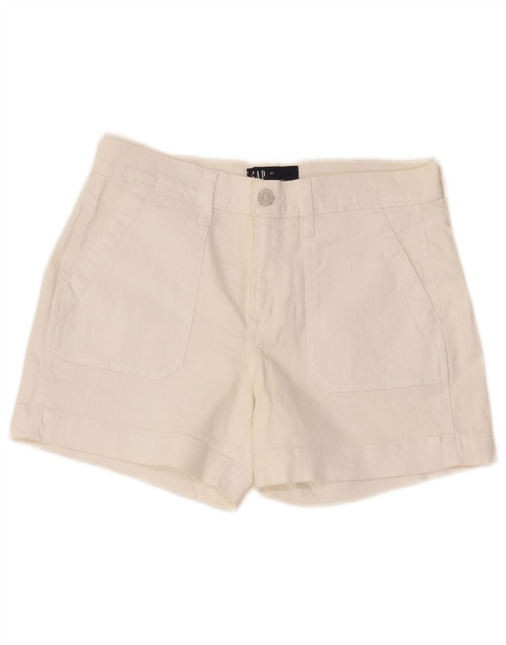 Damskie spodenki jeansowe Gap W27 Small, białe, bawełniane