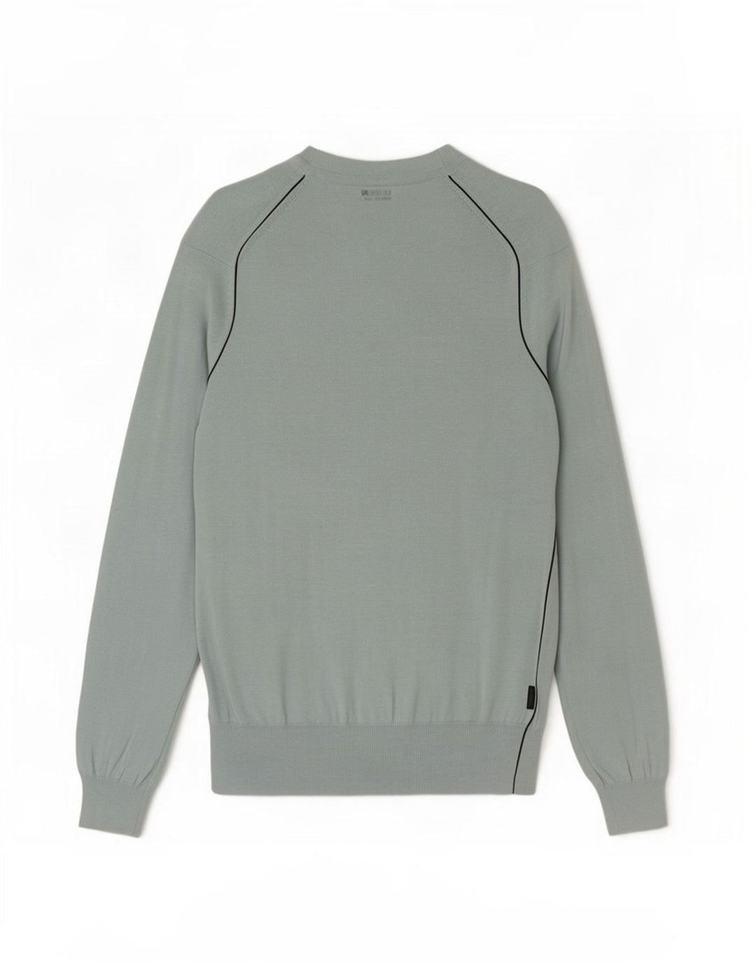 Męski sweter z okrągłym dekoltem Hugo Boss, średnioniebieski