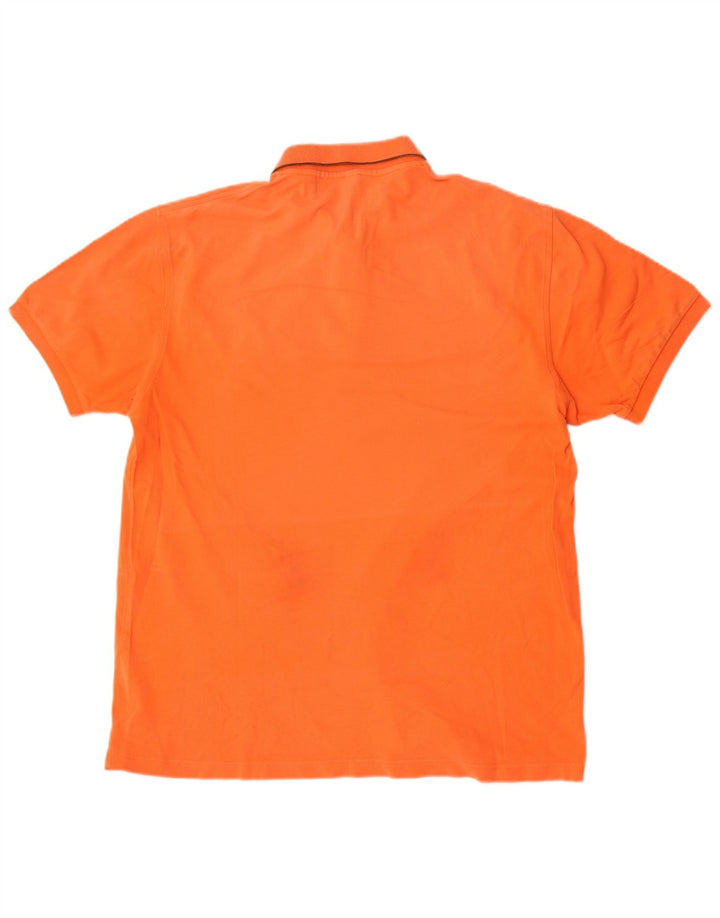 Męska koszulka polo Sun68 2XL Pomarańczowa, bawełniana