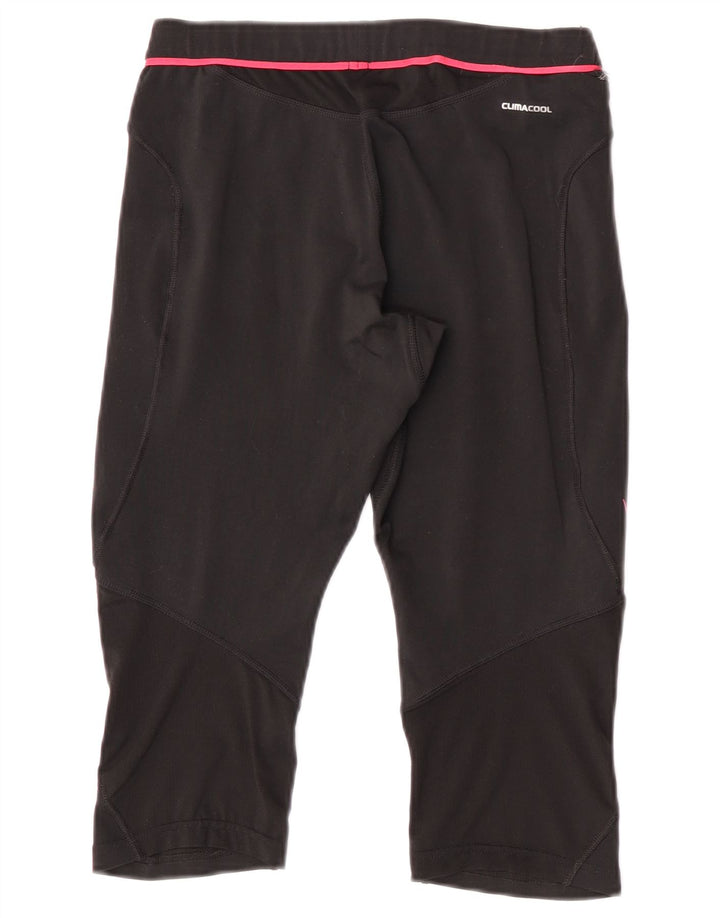 Damskie legginsy Adidas Climacool Capri UK 12, średni czarny poliester