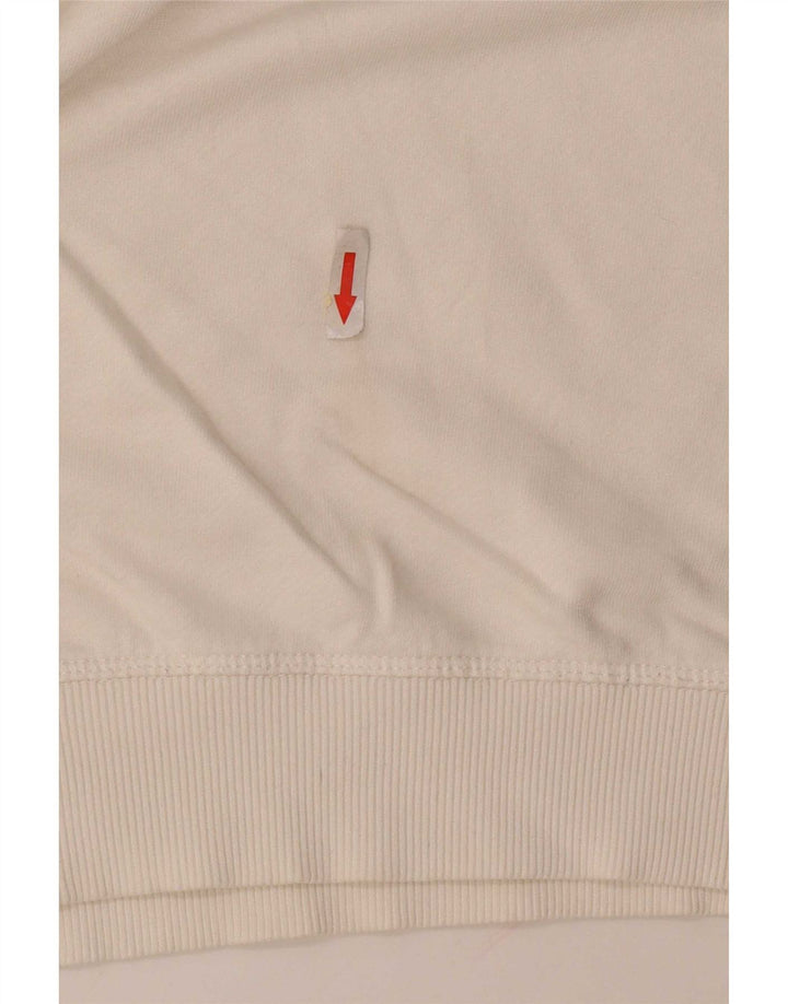 Damski sweter Superdry UK 16, duży, biały, bawełniany