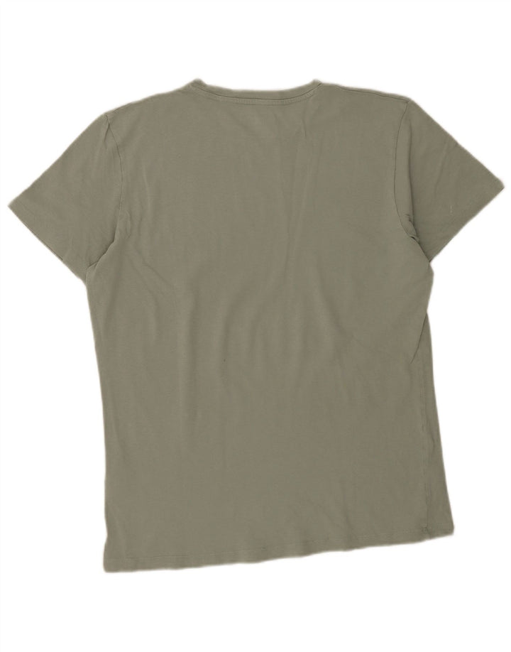 Męski T-shirt z grafiką Jack & Jones, bawełniany, średni zielony