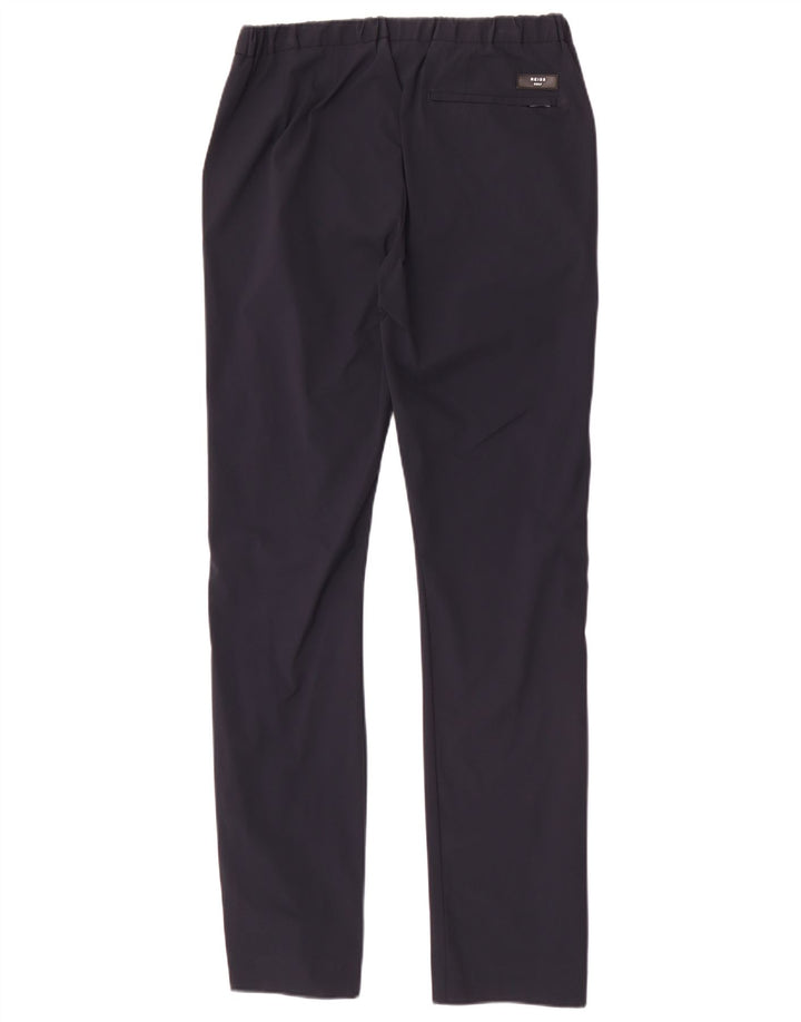 Męskie spodnie typu slim chino Reiss W30 L32 granatowy poliamid
