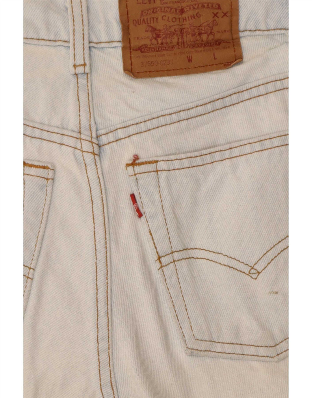 Damskie spodenki jeansowe Levi's 550 US 5 Small W25 Niebieskie bawełniane