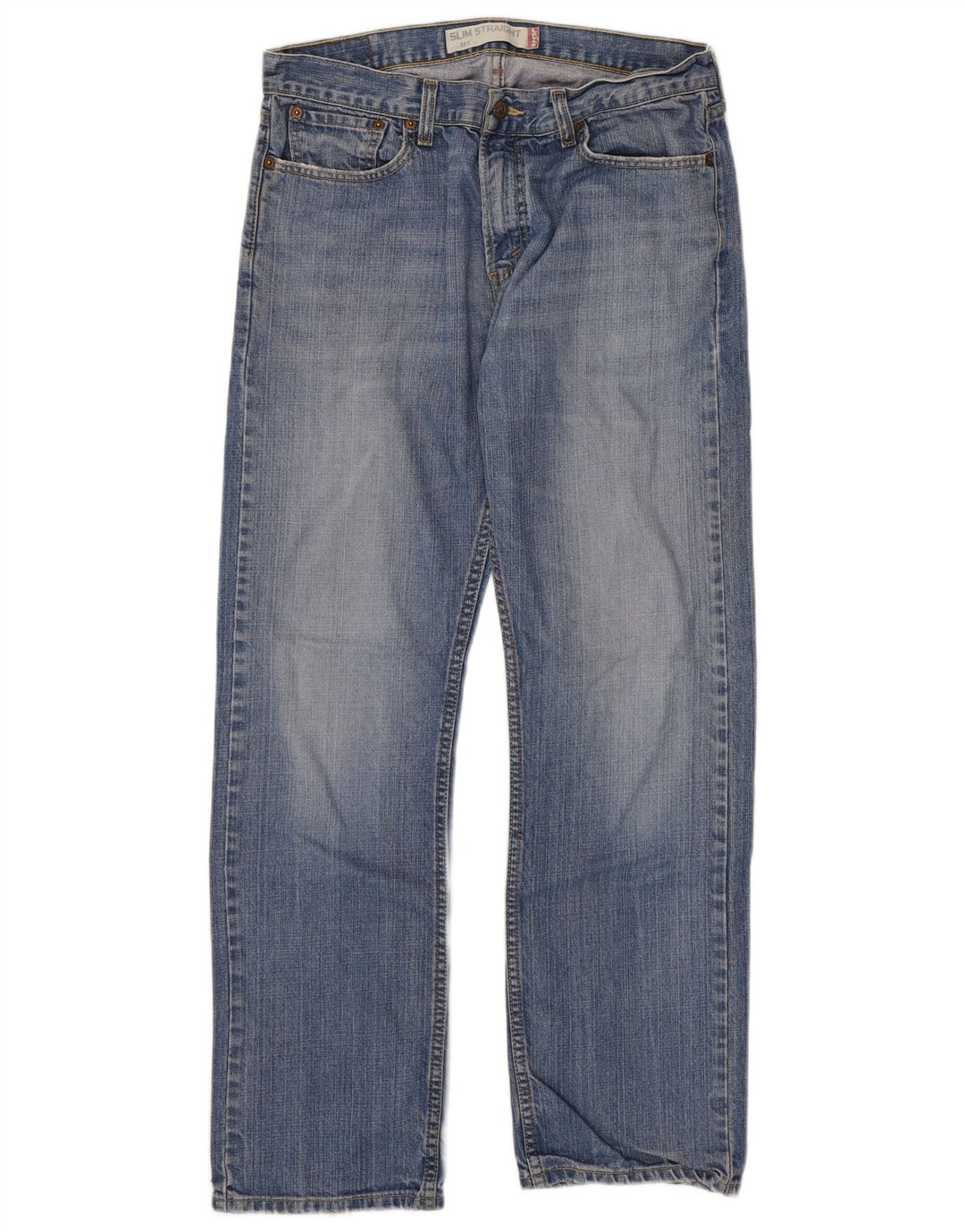 Męskie jeansy Levi's 514 Slim Straight W33 L32 Niebieskie bawełniane