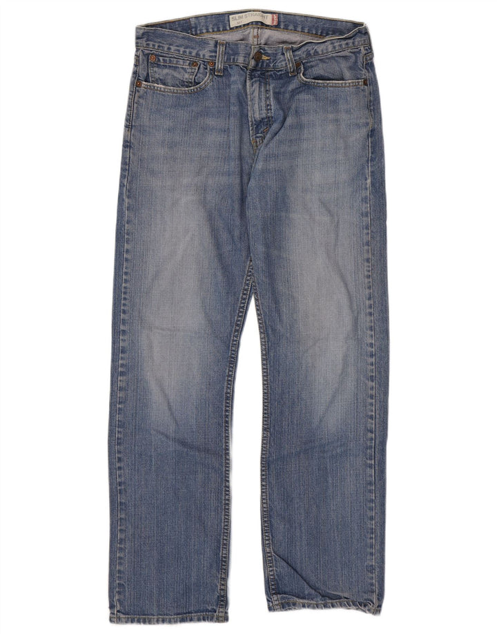 Męskie jeansy Levi's 514 Slim Straight W33 L32 Niebieskie bawełniane