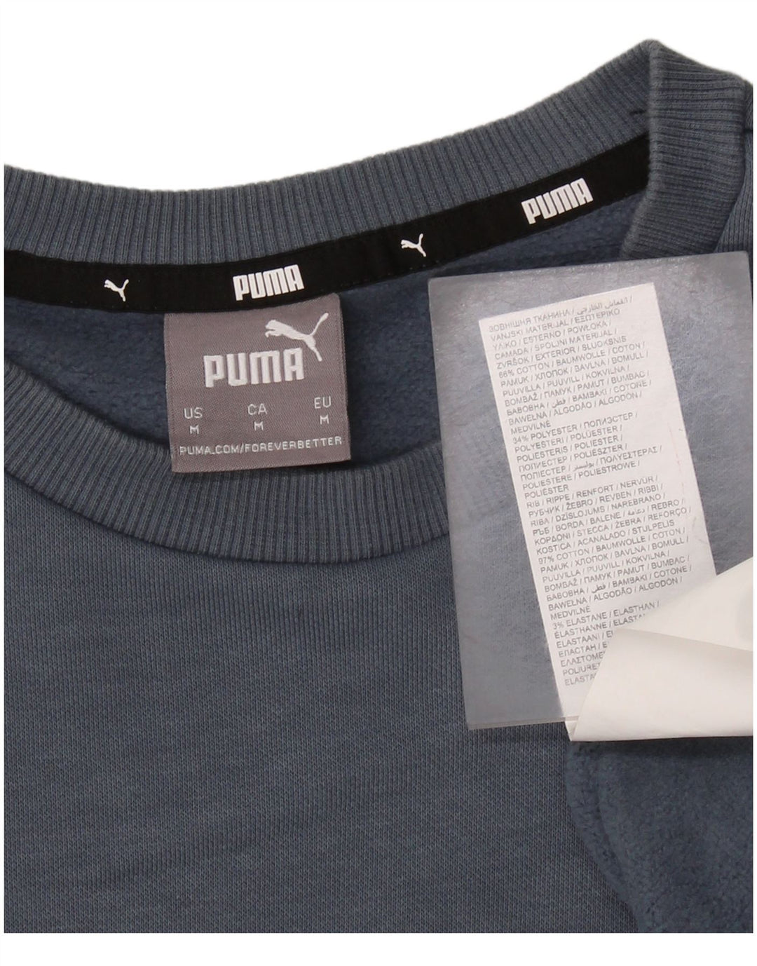 Męski sweter dresowy PUMA, średnioszary, bawełniany