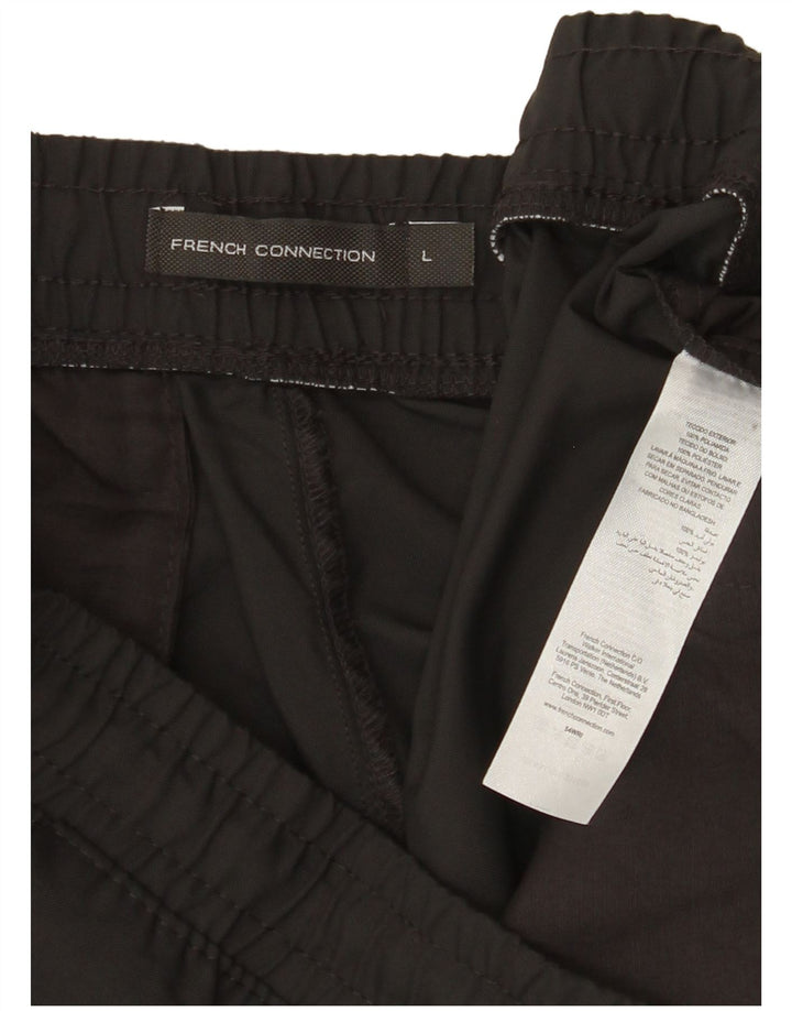 FRENCH CONNECTION Damskie spodnie typu chino joggers duże W34 L29 szare