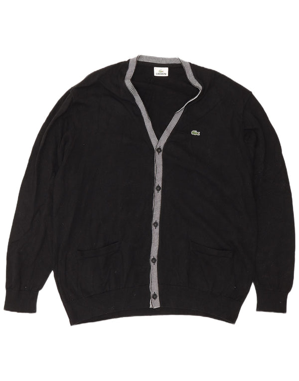 Lacoste Męski sweter rozpinany Rozmiar 8 2XL Czarna bawełna