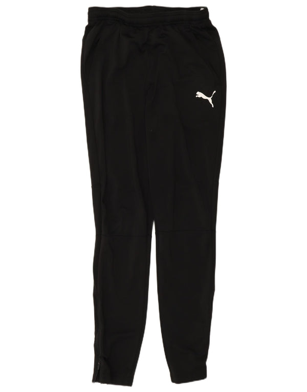 Męskie spodnie dresowe Puma Regular, joggery, małe, czarne, poliestrowe