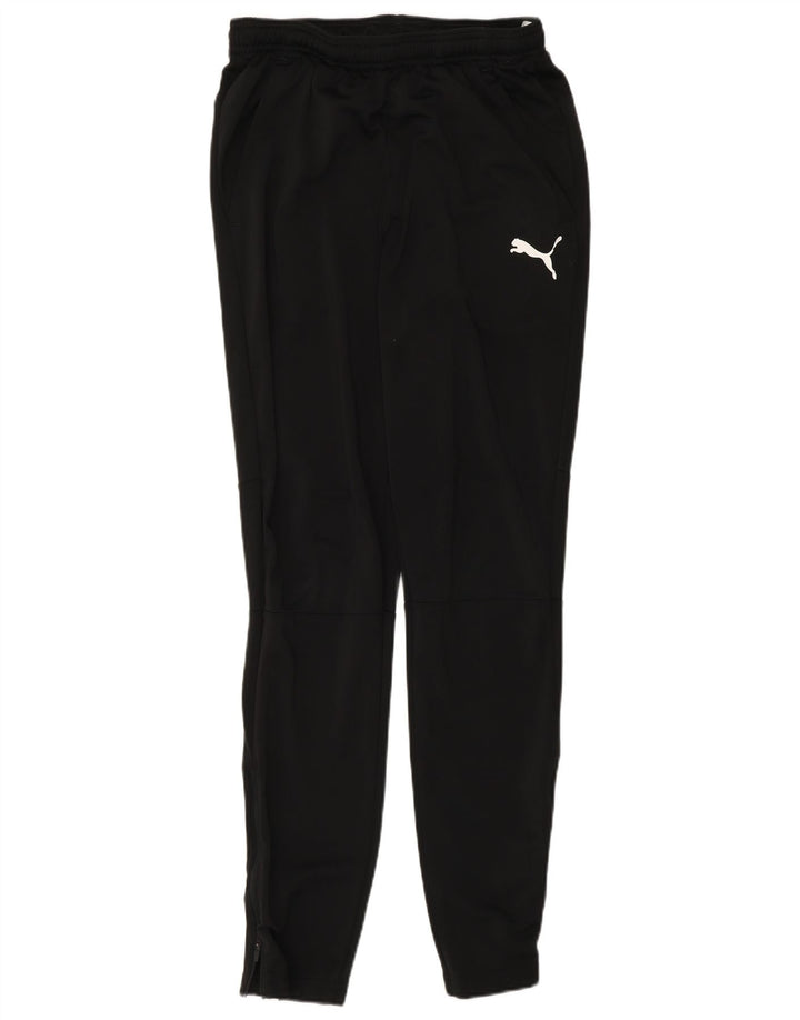Męskie spodnie dresowe Puma Regular, joggery, małe, czarne, poliestrowe