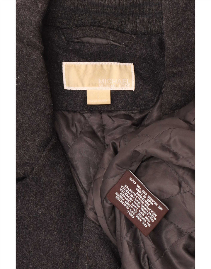 Płaszcz męski Michael Kors Pea Coat UK 40, duży, szary, wełniany, klasyczny