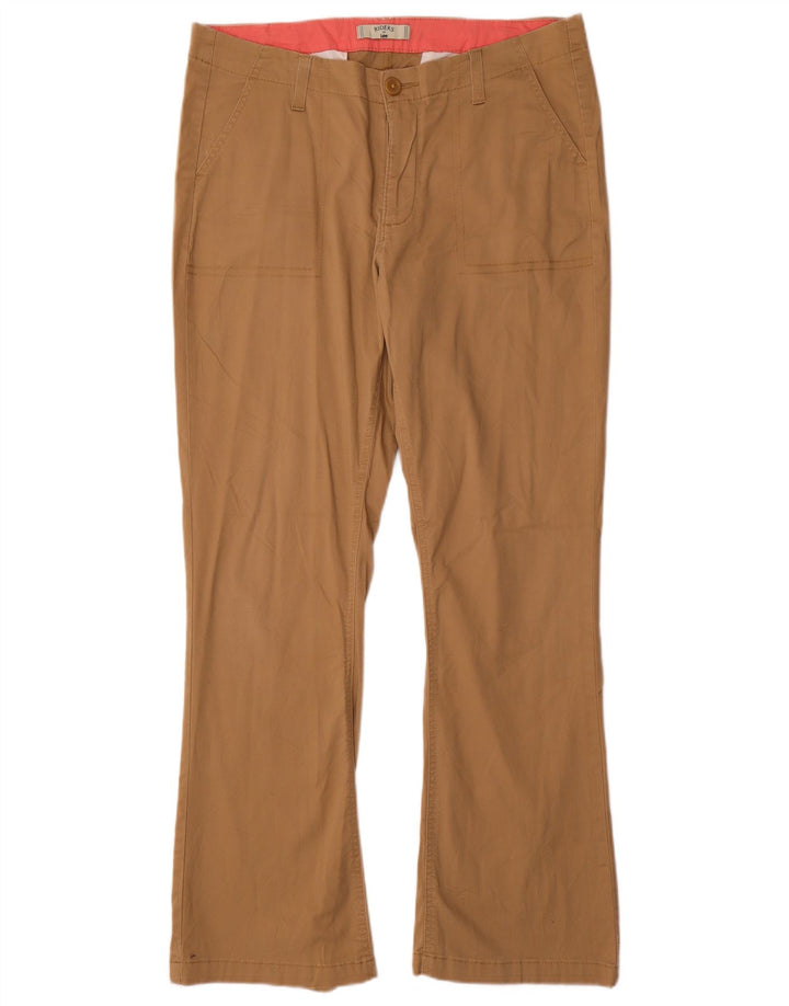 Damskie spodnie Chino Lee Bootcut US 14 XL W36 L31 Brązowa bawełna