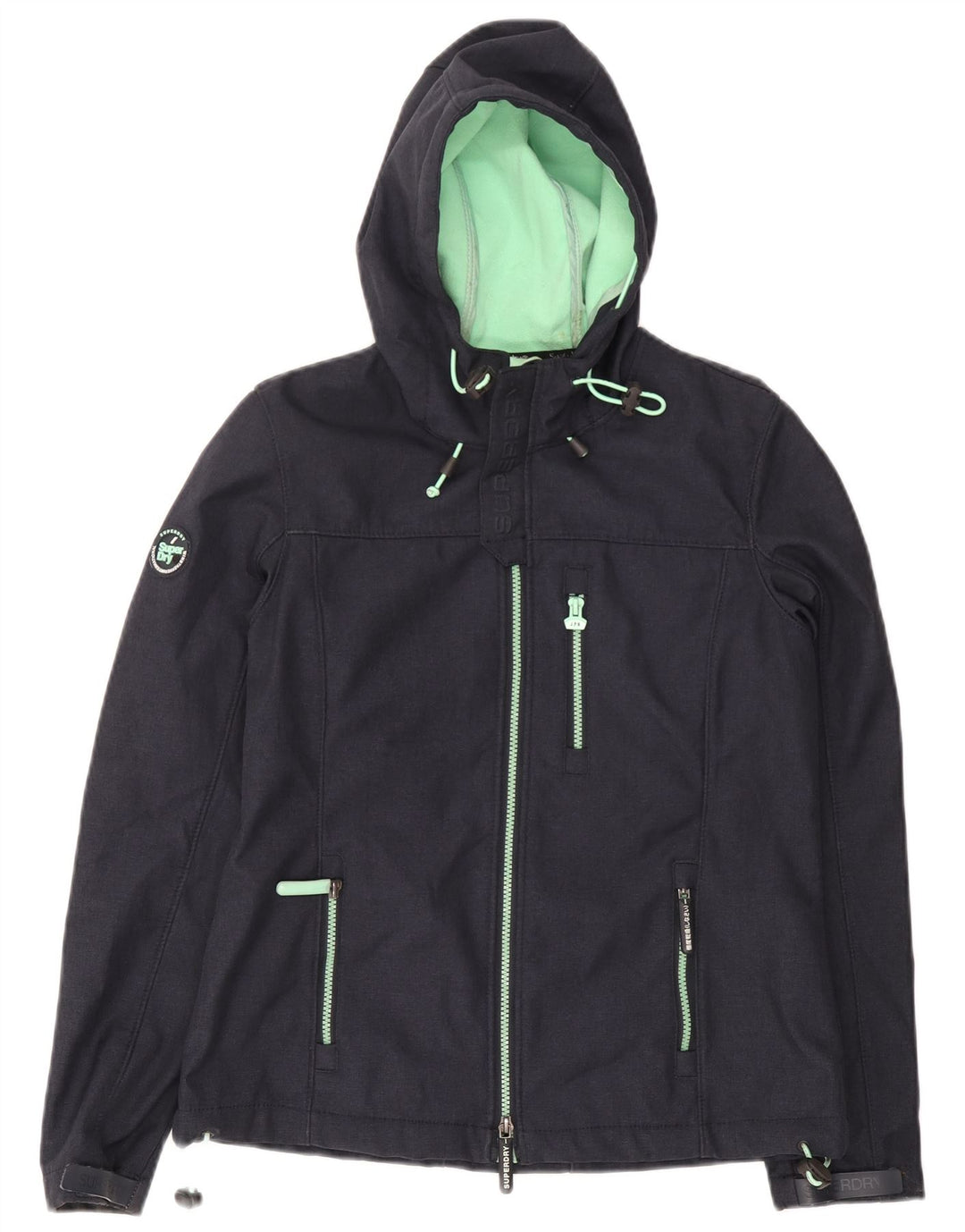 Męska kurtka wiatrówka Superdry Windtrekker z kapturem UK 38, średni granat