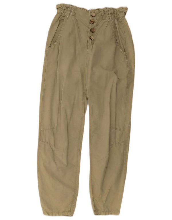 Damskie zwężane spodnie chino Zara EU 34 2XS W24 L28 Khaki