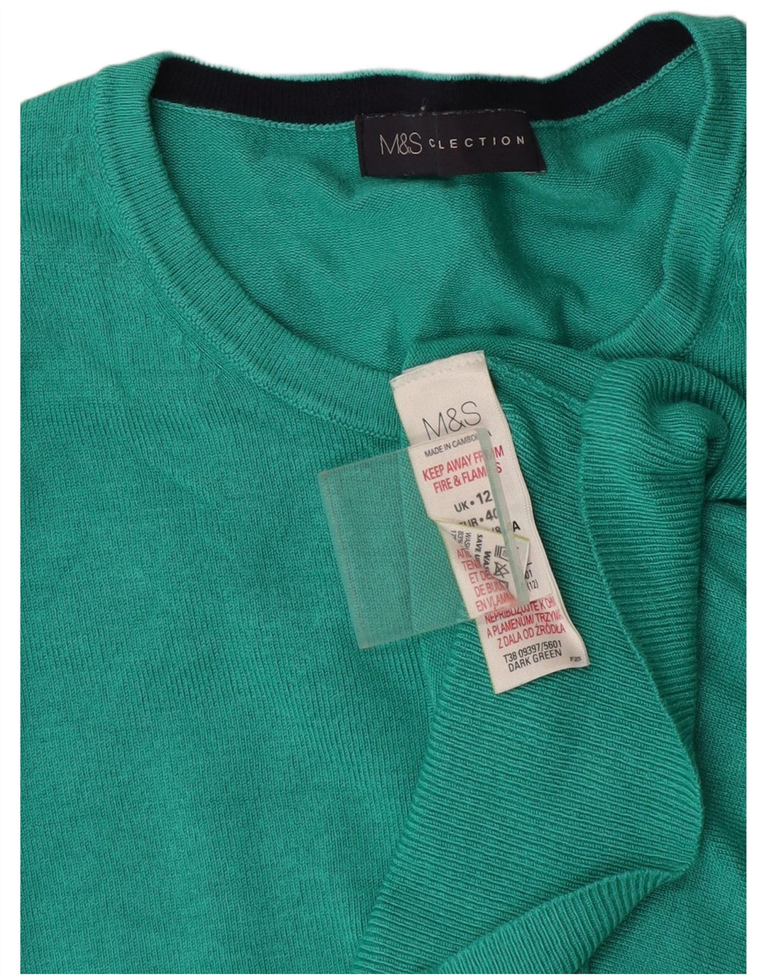 Sweter damski Marks & Spencer UK 12 Średni turkusowy wiskoza