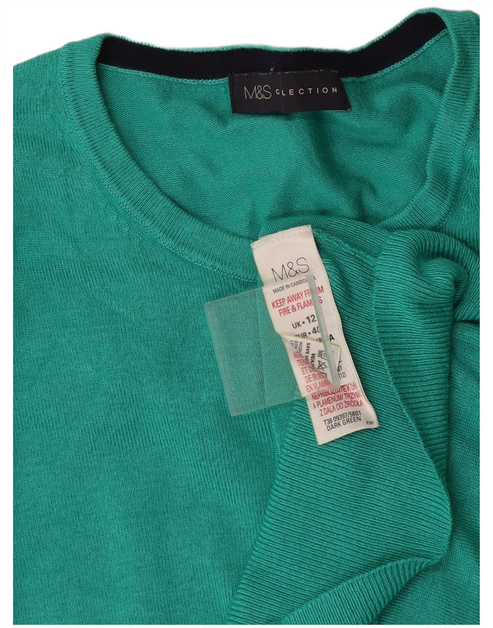 Sweter damski Marks & Spencer UK 12 Średni turkusowy wiskoza