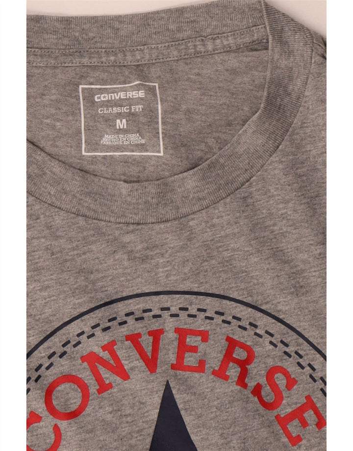 Męskie Converse Chuck Taylor Graphic Top z długim rękawem, średnioszare, nakrapiane