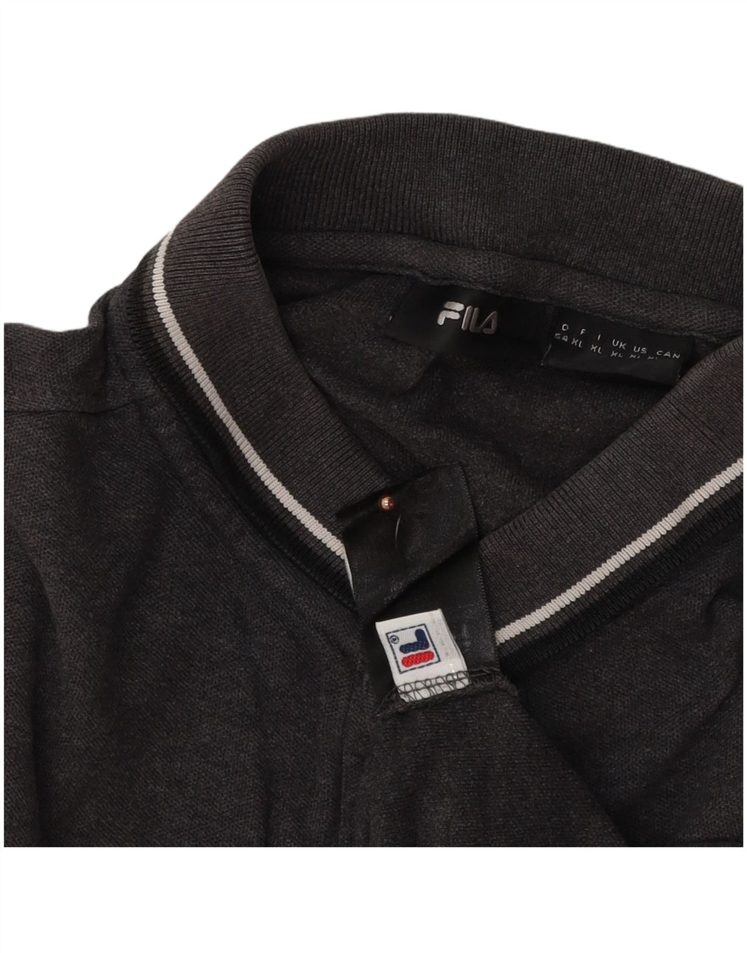 Męska koszulka polo FILA XL, szara, bawełniana