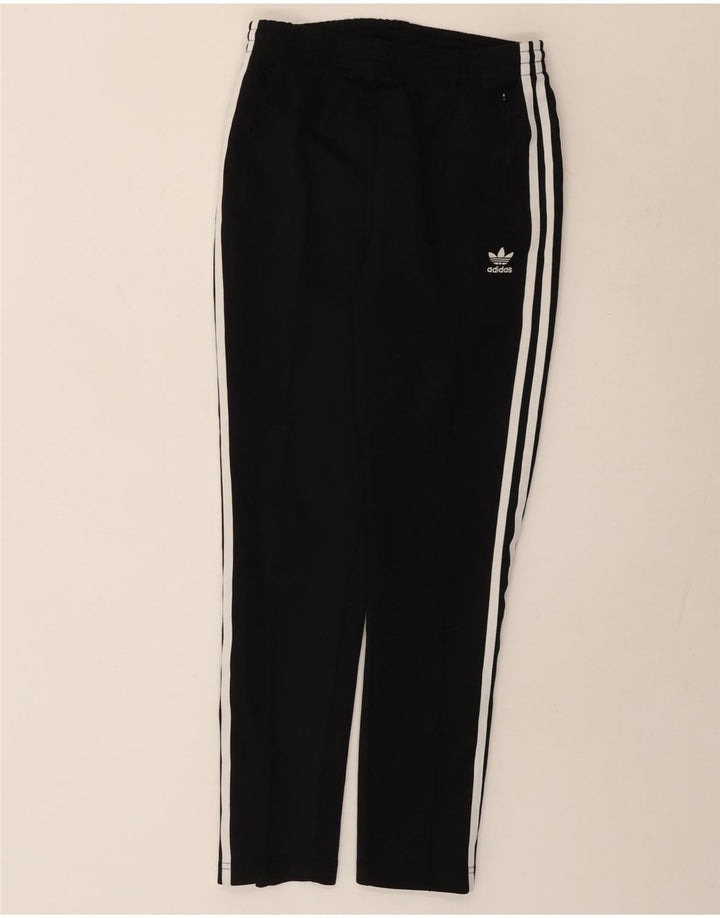 Damskie spodnie dresowe Adidas UK 10, małe, czarne, poliestrowe