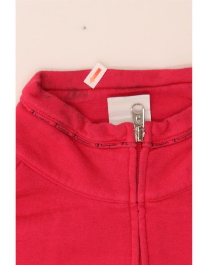 CHAMPION Womens Tracksuit Top Jacket UK 16 Large Pink Cotton Vintage Champion and Second-Hand Champion from Messina Hembry 