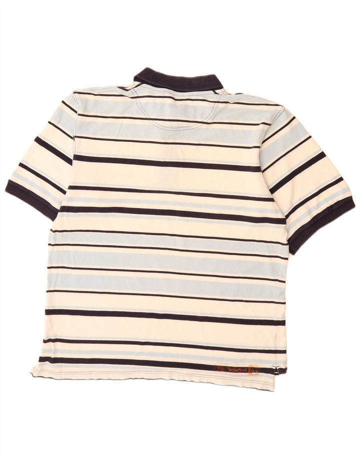 Męska koszulka polo TIMBERLAND XL, bawełniana w kolorowe paski