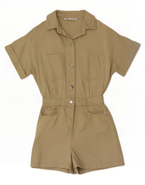 Damski kombinezon o luźnym kroju Zara UK 6 XS, bawełna khaki