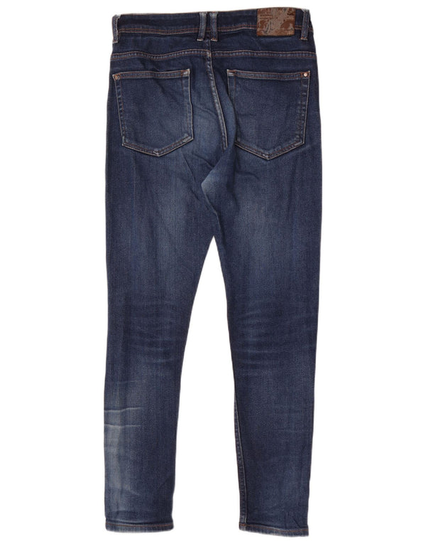Męskie jeansy obcisłe Zara EU 42 Large W32 L29 Niebieskie bawełniane