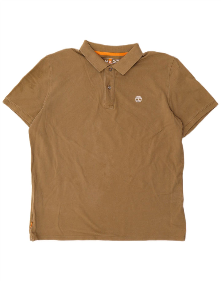 Męska koszulka polo Timberland o regularnym kroju XL, beżowa