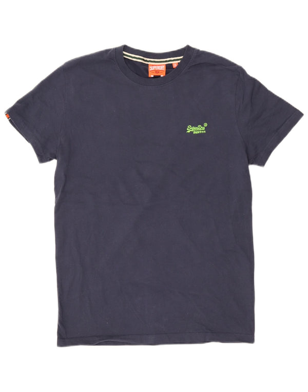 T-shirt męski Superdry, średni, granatowy, bawełniany