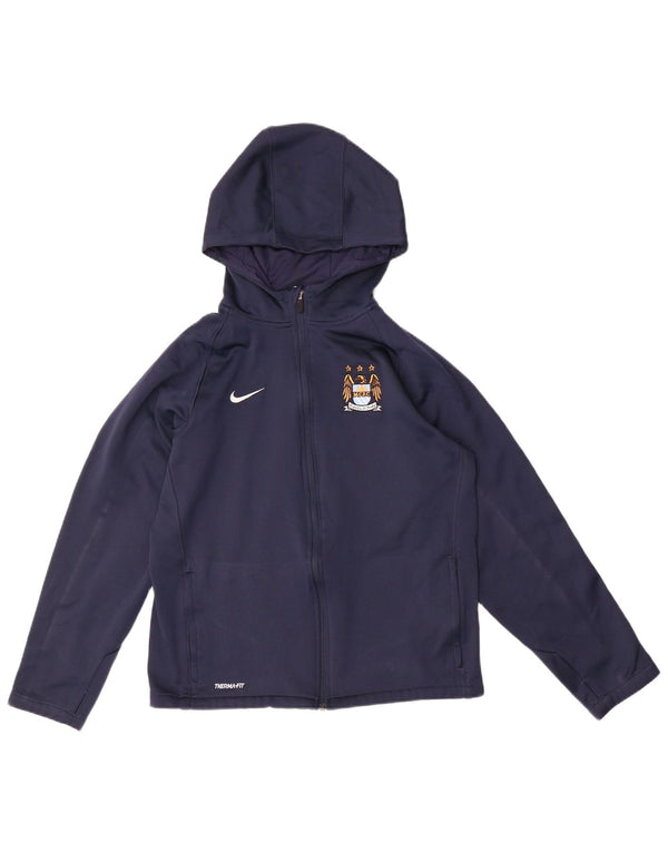 Chłopięcy sweter z kapturem i zamkiem Nike, 13-14 lat, XL, granatowy, poliester