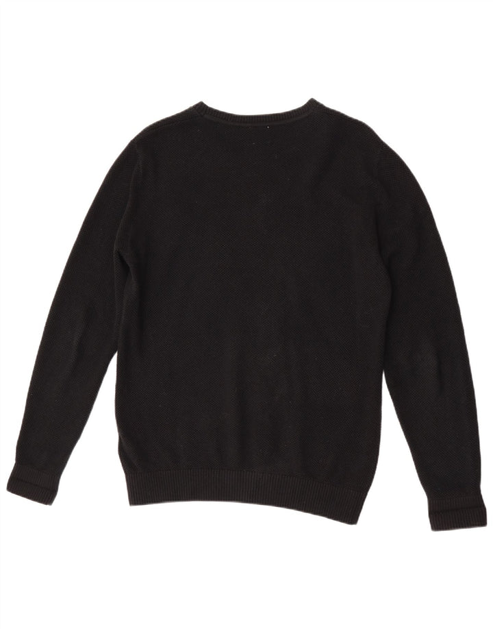 Męski sweter Gap z okrągłym dekoltem, mały, czarny, bawełniany