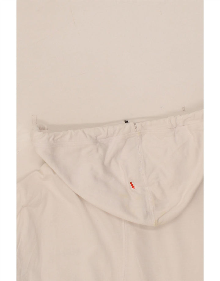 CHAMPION Womens Zip Hoodie Sweater UK 12 Medium White Cotton Vintage Champion and Second-Hand Champion from Messina Hembry 