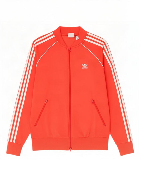 Damska bluza dresowa Adidas UK 12 Średnia czerwona bawełna